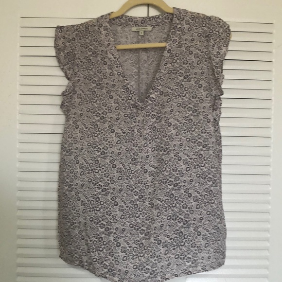 Anne Carson top grey and white - Picture 1 of 5